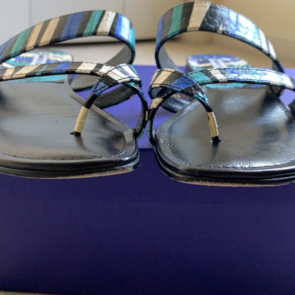 MANOLO BLAHNIK Susa sandal snakeskin - Picture 11 of 12